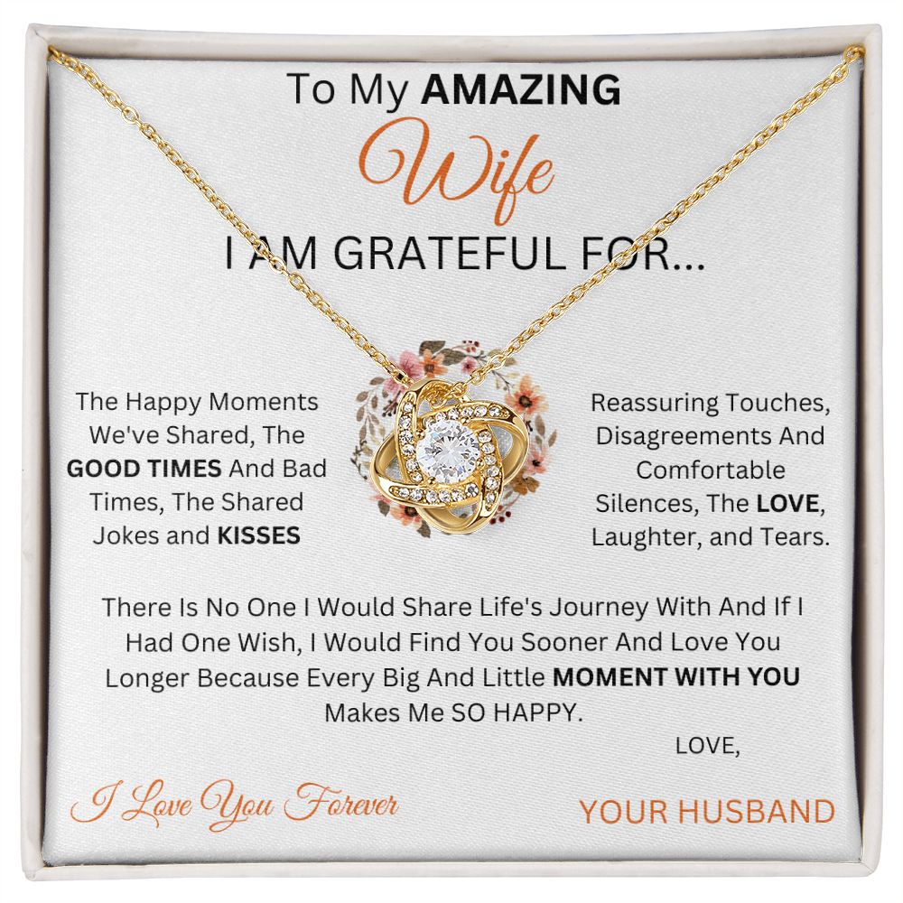  Krumfortable Living Fun Wife, My Love for You is Like The Tide;  It's Constantly Flowing and Growing, Funny Love Dancing Necklace for Wife  from Husband : Sports & Outdoors