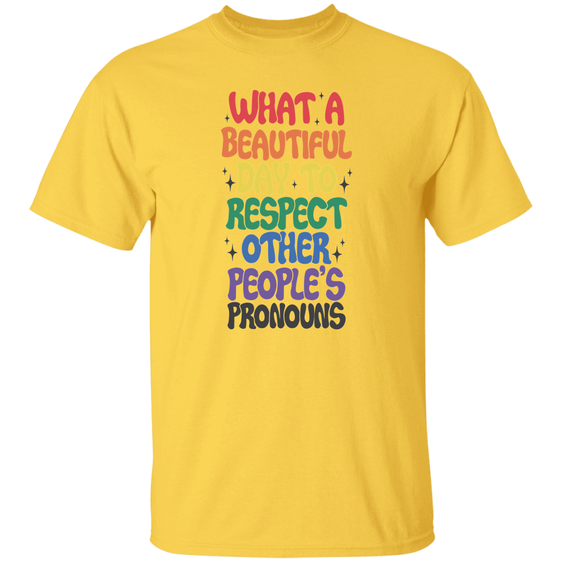 Respect Other Peoples Pronouns T-Shirt