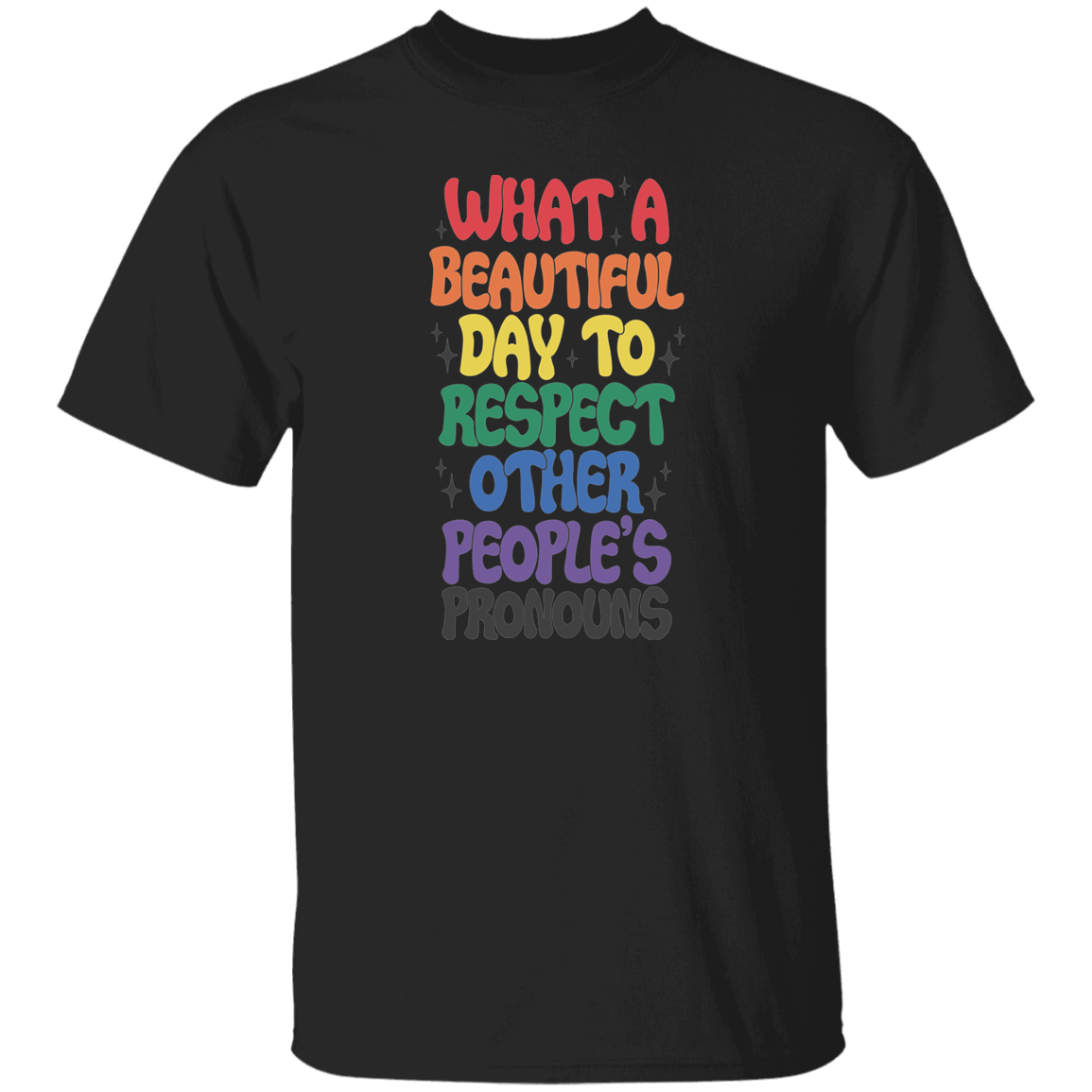 Respect Other Peoples Pronouns T-Shirt