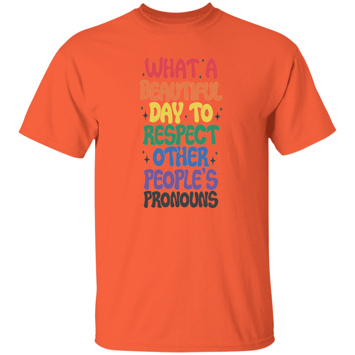 Respect Other Peoples Pronouns T-Shirt