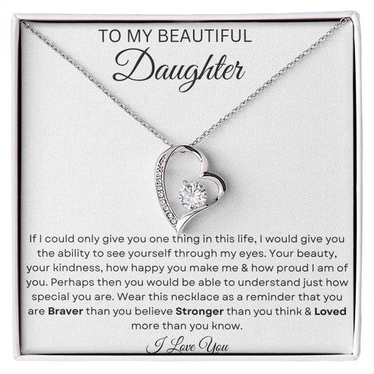 Beautiful Daughter-Forever Love Necklace